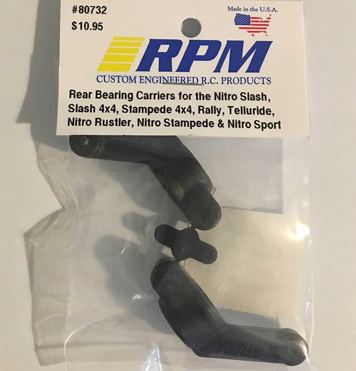 Bear　0622 80732 RPM Rear Axle Bearing Carriers Black – Kipps Hobbies