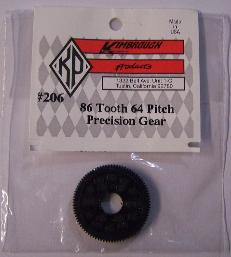 KP206 Kimbrough 86 Tooth 64 Pitch Spur Gear – Kipps Hobbies