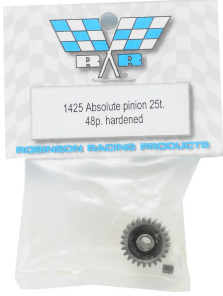 1425 Robinson Racing Super Hard "Absolute" 48P Steel Pinion Gear (3.17mm Bore) (25T)