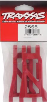 2555R Traxxas HD Cold Weather Rear Suspension Arm Set (Red)