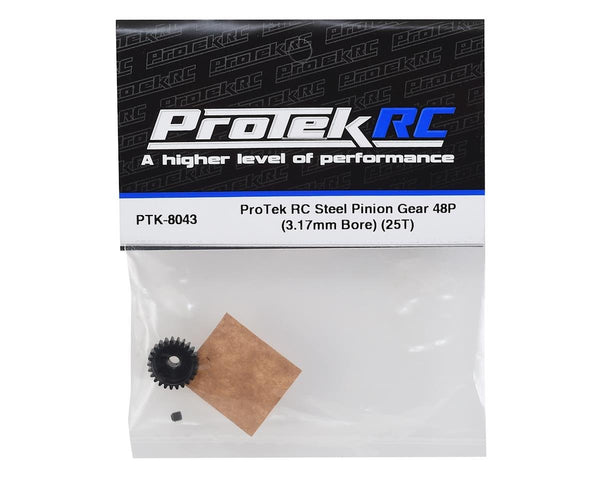 PTK8043 ProTek RC Lightweight Steel 48P Pinion  25t