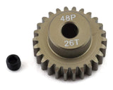 PTK8613	ProTek RC 48P Lightweight Hard Anodized Aluminum Pinion Gear (3.17mm Bore) (26T)