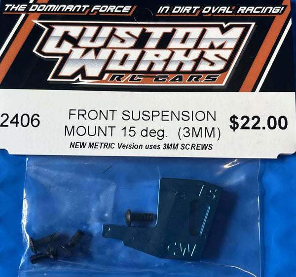 2406 Custom Works Front Suspension Mount 15 degree (3mm)