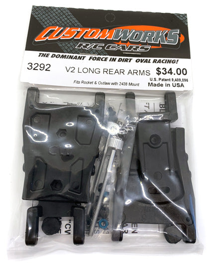 3292 Custom Works V2 Rear Arm Kit (Outlaw/Rocket) 