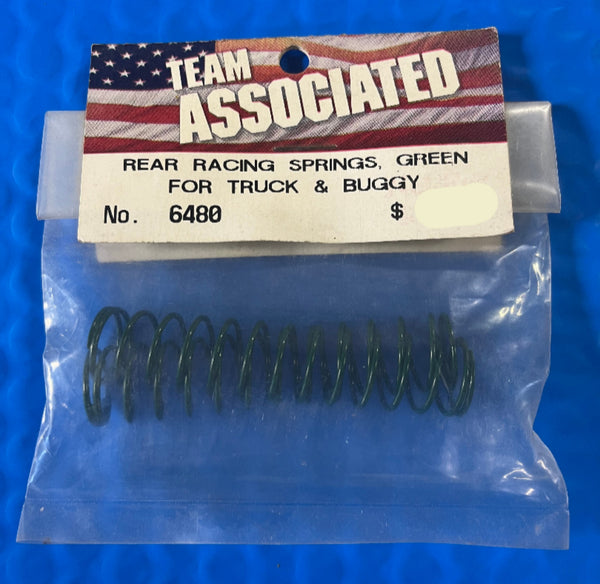 6480 Team Associated RC10 and others Rear Shock Springs, green, 1.90 lb/in