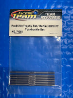 ASC71061 Team Associated 3x67mm Factory Team ProSC10 Titanium Turnbuckle (6)