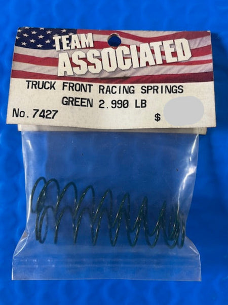 7427 Team Associated Front Truck Shock Spring 2.99lb (Green) (2)