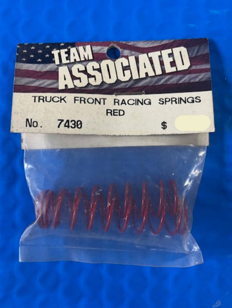 7430 Team Associated RC10 Models Front Shock Spring3, red, 3.90 lb/in