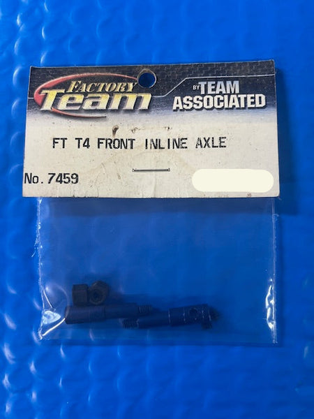 7459 Team Associated RC10T Models T4 FT Blue Aluminum Inline Axles