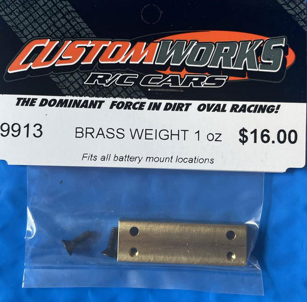 9913 Custom Works Brass Weight 1 Oz.