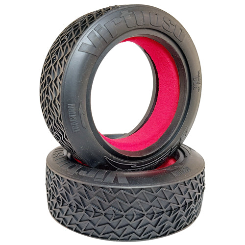 DER-VRF-D30 Virtuoso 2.2 Buggy Front Tires / D30 Compound / With Inserts