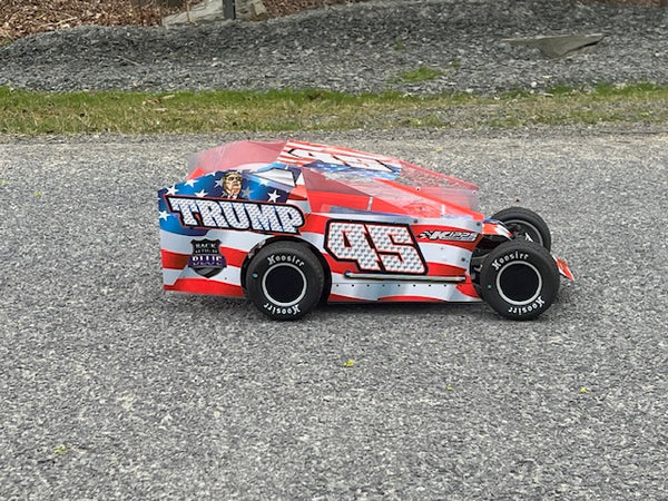 K1000SC45 1/10 RC EDM Wrapped Body for Traxxas Slash SC Truck 2WD SC10 Trump #45