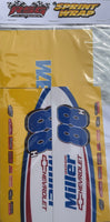 RS Graphics Sprint Car Wrap 1/10th #88 Miller Theme