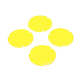 LOS-2887 Wheel Cover Set, Yellow: 22S Sprint