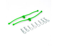 DUB2253 Du-Bro Body Klip Retainers w/Body Clip Lime Green