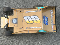 K1000SC#60-Over 1/10 RC EDM Wrapped Body for Traxxas Slash SC Truck 2WD SC10 Doug Hoffman Theme