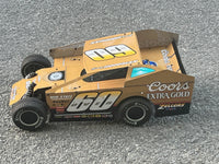 K1000SC#60-Over 1/10 RC EDM Wrapped Body for Traxxas Slash SC Truck 2WD SC10 Doug Hoffman Theme