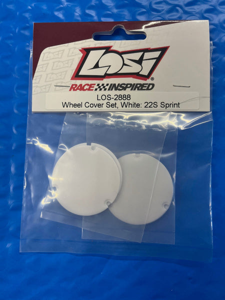 LOS-2890 Wheel Cover Set, Red: 22S Sprint