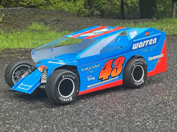 K1000SC#43 1/10 RC EDM Wrapped Body for Traxxas Slash SC Truck 2WD SC10 Tommy Hager Theme