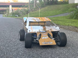 K1000SC#60-Over 1/10 RC EDM Wrapped Body for Traxxas Slash SC Truck 2WD SC10 Doug Hoffman Theme