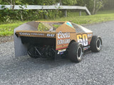 K1000SC#60-Over 1/10 RC EDM Wrapped Body for Traxxas Slash SC Truck 2WD SC10 Doug Hoffman Theme
