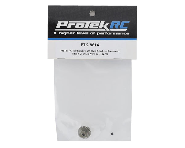 PTK8614 ProTek RC 48P Lightweight Hard Anodized Aluminum Pinion Gear (3.17mm Bore) (24T)