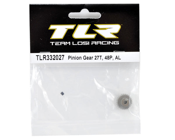 TLR332027 Team Losi Racing Aluminum 48P Pinion Gear 3.17mm Bore 27T