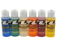 TLR74020 Team Losi Racing Silicone Shock Oil Six Pack 20, 25, 30, 35, 40, 45wt 2oz
