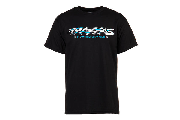 1373-L Traxxas Black T Sliced Logo Large