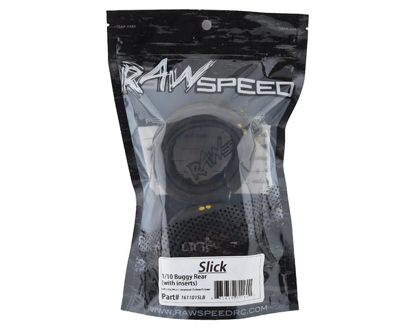 161101SLB Raw Speed RC Slick 2.2 1/10 Rear Buggy Tires 2 Soft - Long Wear