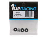 1UP80501 1UP Racing Lockdown UltraLite 4mm Serrated Wheel Nuts (Black) (4)