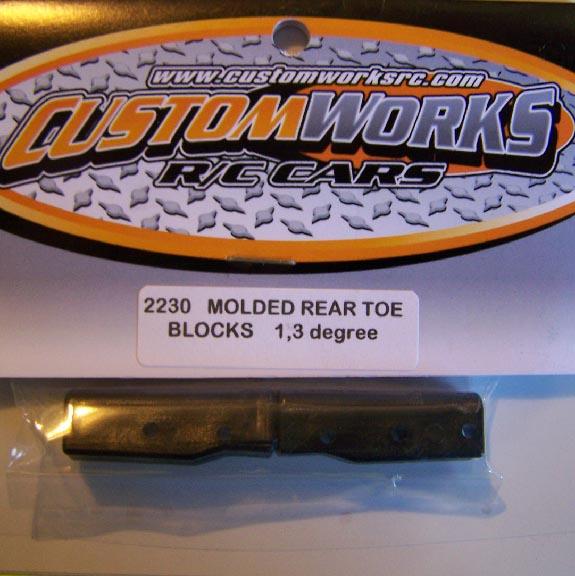 2230 Custom Works Molded Rear Toe Blocks