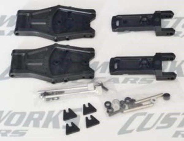3274 Custom Works adjustable rear arm kit for TLR 225ct