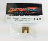 3529 Custom Works Brass Servo Mount