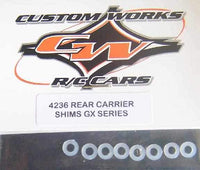 4236 Custom Works GX Series rear axle carrier Shims