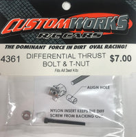 4361 Custom Works   Diff Thrust Bolt, Nut & Cover