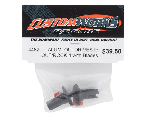 4482 Custom Works Alum Outdrives For Outlaw/Rocket 4 With Blades