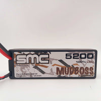 SMC 5250-2S1P  Mudboss V2 7.4V 5200mAh 50C Hardcase T-Style plug