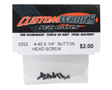 5252 Custom Works 4-40x1/4" Button Head Screws (8)