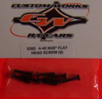 5265 Custom Works 4-40x5/8" Flat Head Screws (8)