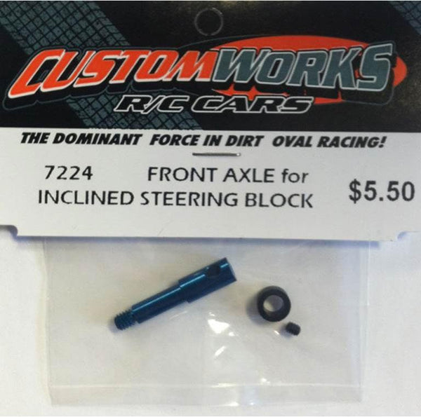 7224 Custom Works Front Axle for Inclined Steering Blocks