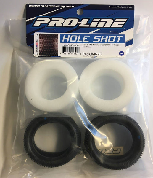 820703 ProLine  Hole Shot  2.0 2.2 M4 (super soft) Buggy Front Tires