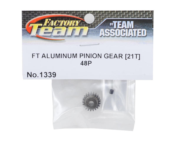 ASC1339 Team Associated Factory Team Aluminum 48P Pinion Gear (21T) 1/8" shaft