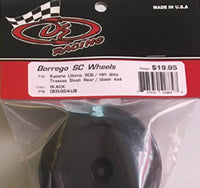 DER-BS4-UB Borrego SC Wheels for Kyosho Ultima SC - HPI Blitz - Slash Rear Slash 4x4 - Black