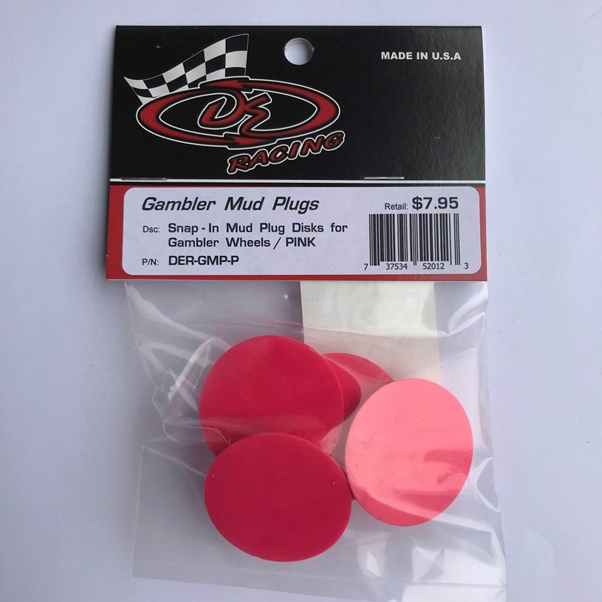 DE Snap In Mud Plug Disk for Gambler Wheels Pink – Kipps Hobbies