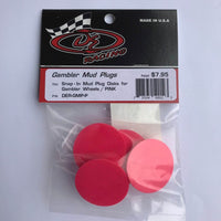 DER-GMP-P Snap-In Mud Plug Disk for Gambler Wheels Pink