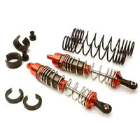 INTC28476RED Integy 90mm front alloy shcoks for slash