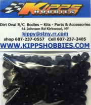 K440NBK200 Black Kipps 440 Nylon Nuts and Bolts