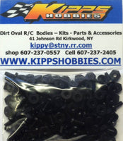 K440NBK200 Black Kipps 440 Nylon Nuts and Bolts