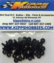 K440NBK60 Black Kipps 440 Nylon Nuts and Bolts